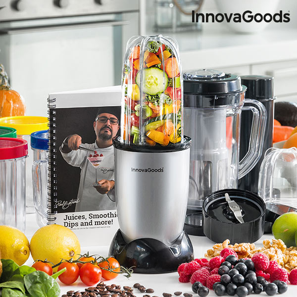 One Touch Blender with Recipe Book 250W Grey 