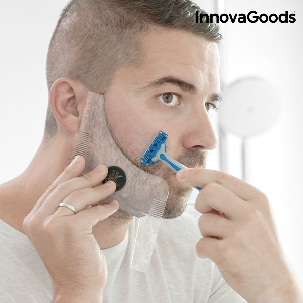 Hipster Barber Beard Template for Shaving 